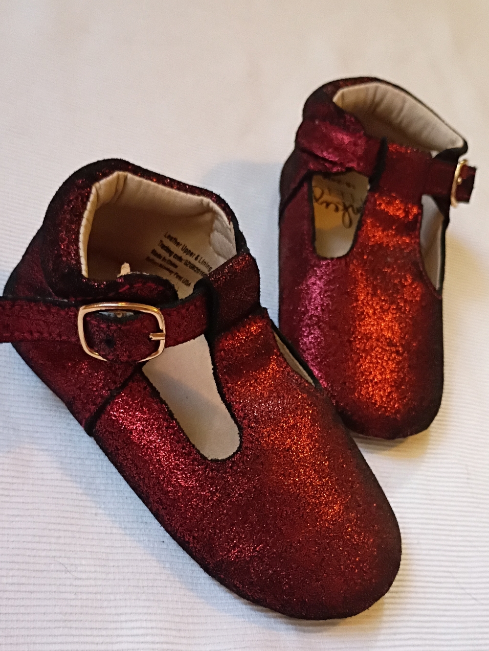 Monkey Feet Baby Toddler Glitter T-Strap Mary Janes